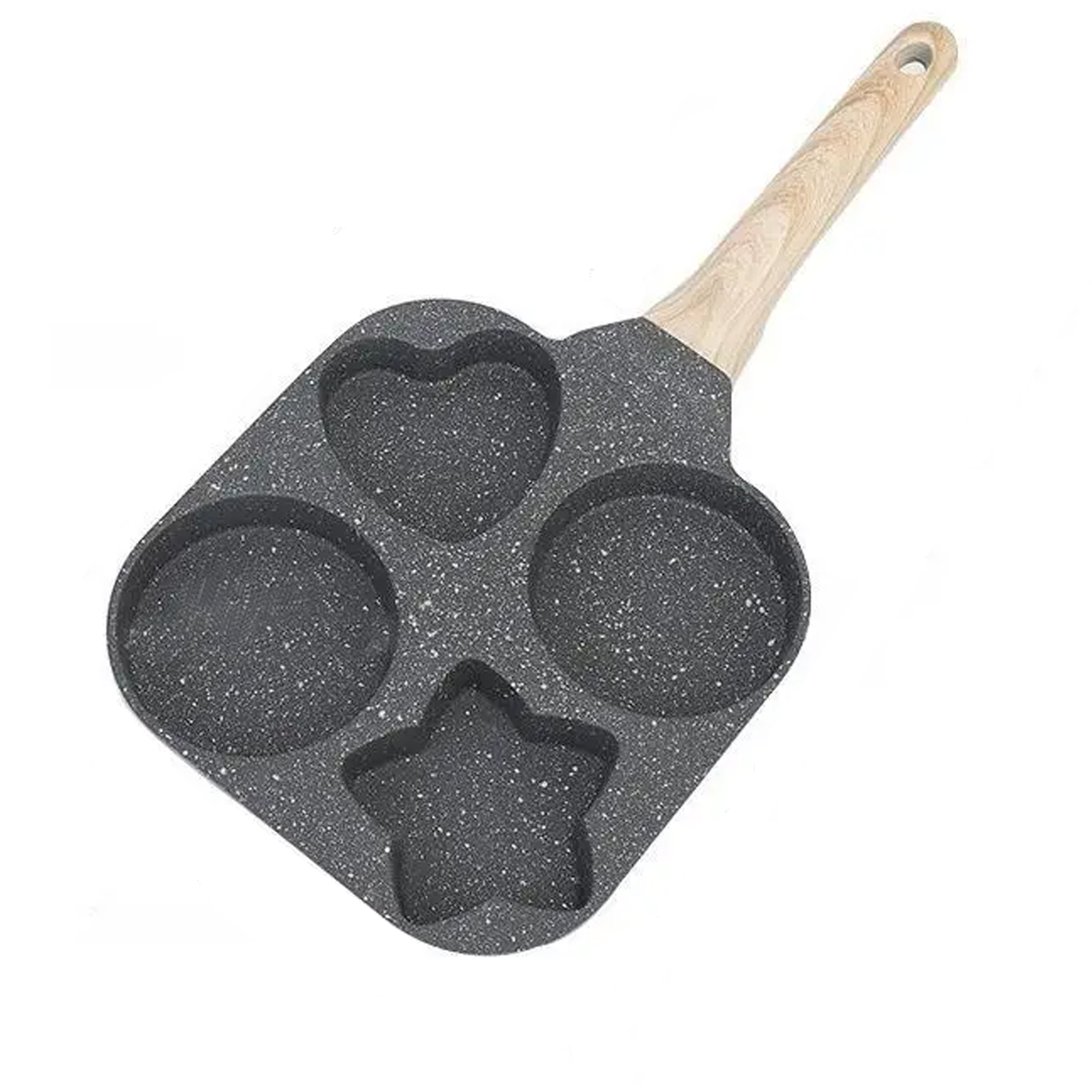 Tigaie cu 4 compartimente pentru ouă și clătite, compatibilă cu inducție și gaz Engros