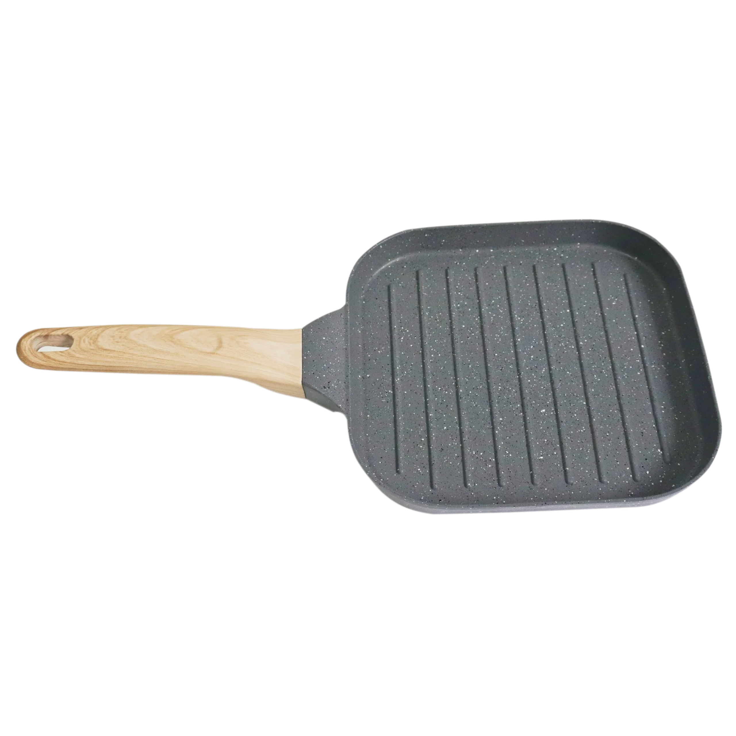 Tigaie grill pentru camping, 18,2 × 18,2 cm, compatibilă cu inducție și gaz Engros