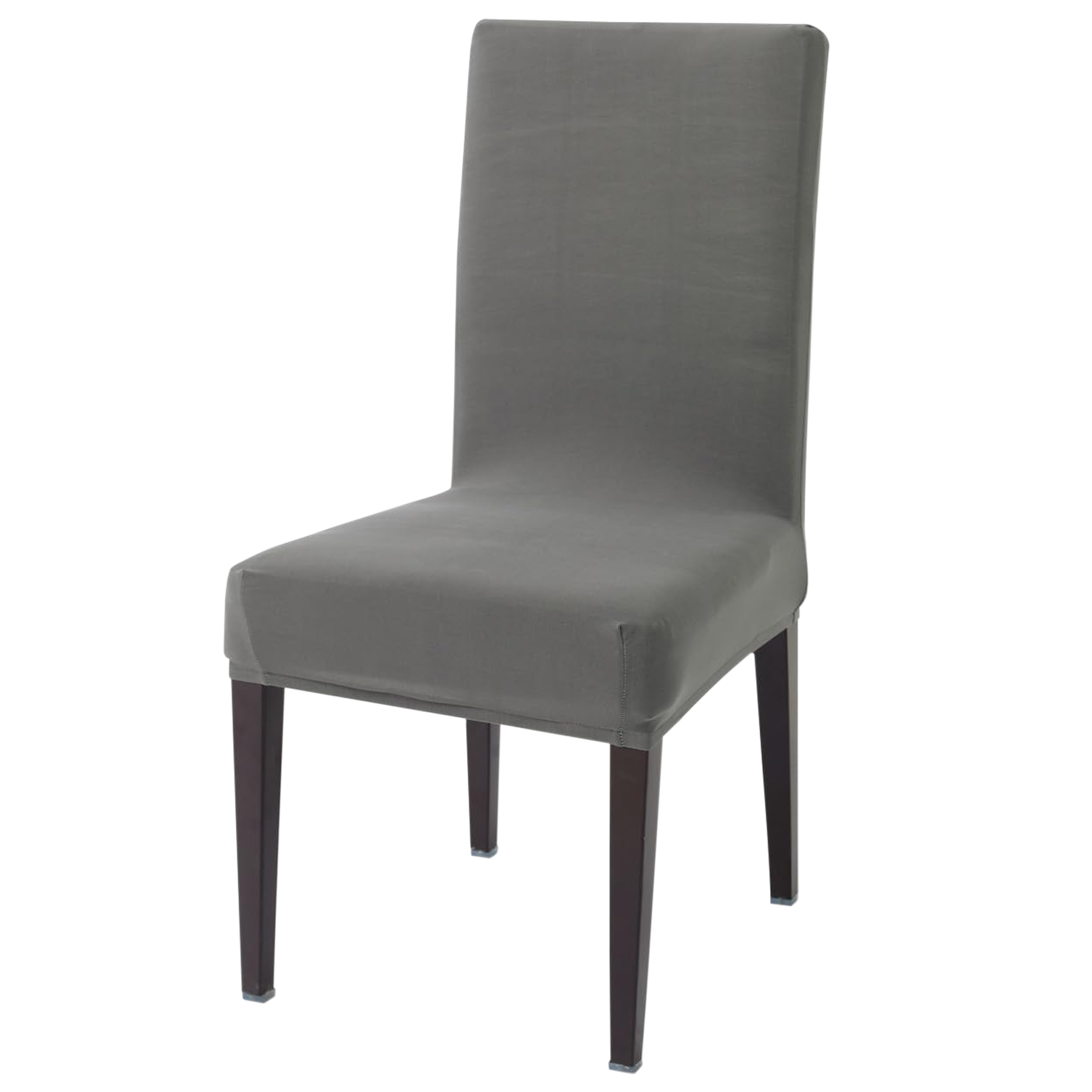 Set de 8 huse universale pentru scaune, gri, elastice, cu bandă elastică de fixare Engros