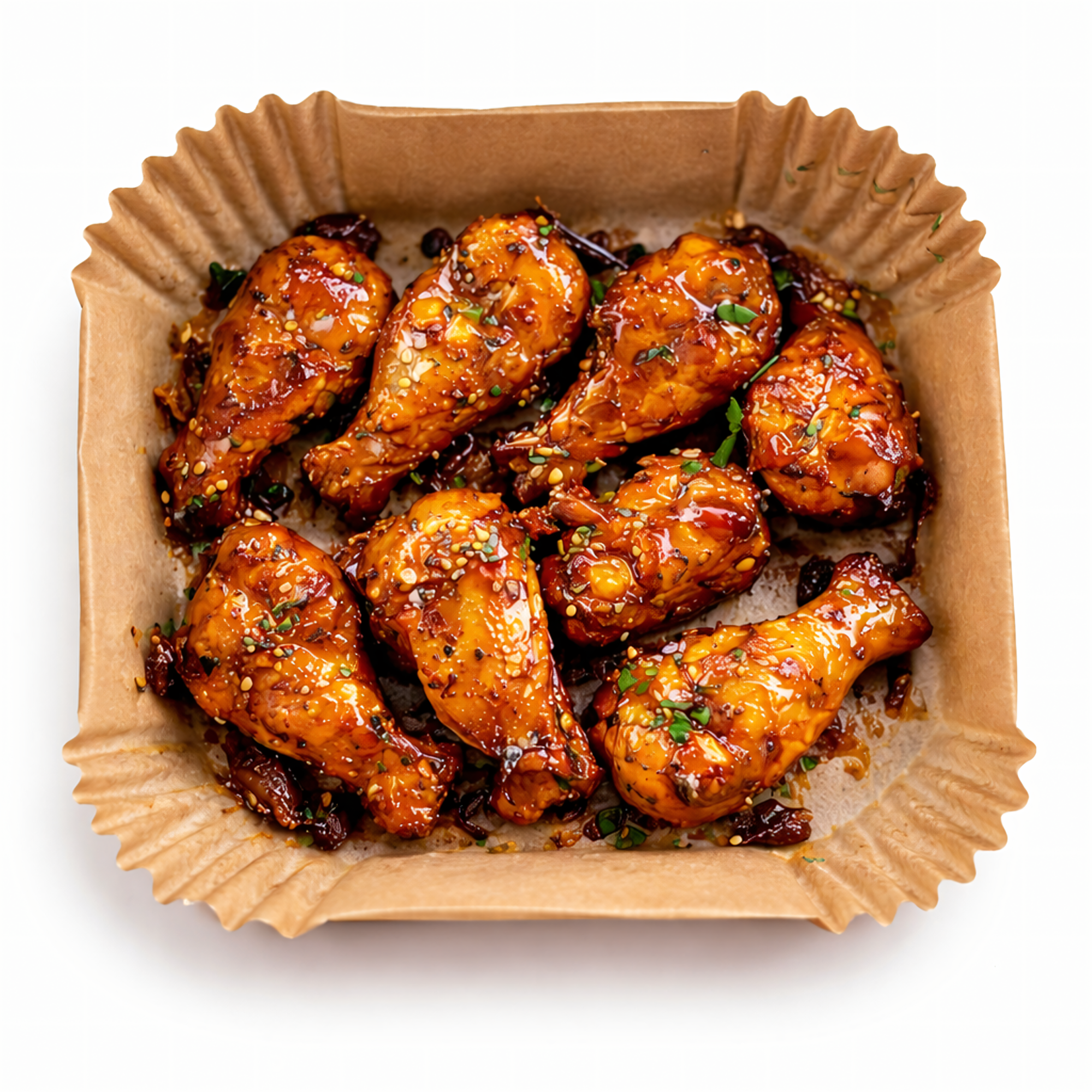 Tăvițe din hârtie pentru friteuză cu aer cald, 16 × 16 cm, 100 bucăți Engros — Casă & Bucătărie en gros