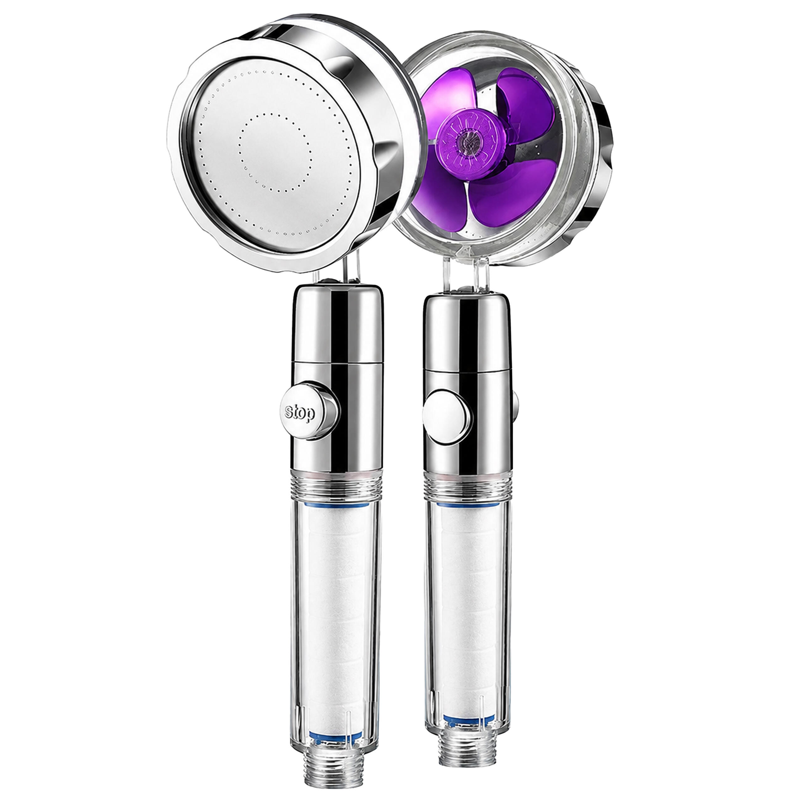 Pară de duș Turbo cu turbină, filtru PP și cap rotativ 360° Engros — Casă & Bucătărie en gros