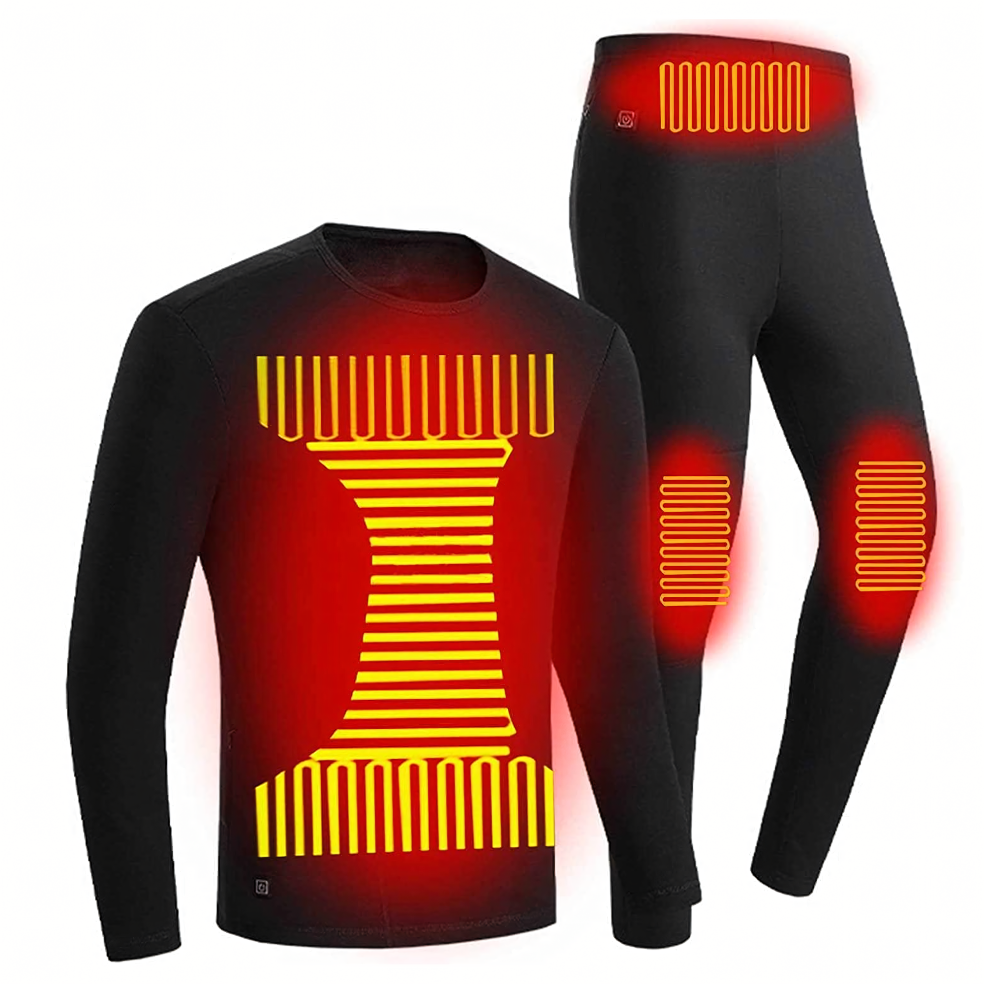 Set lenjerie termică pentru bărbați, cu încălzire USB, 4 zone, 4XL Engros — Sport, Fitness & Outdoor en gros
