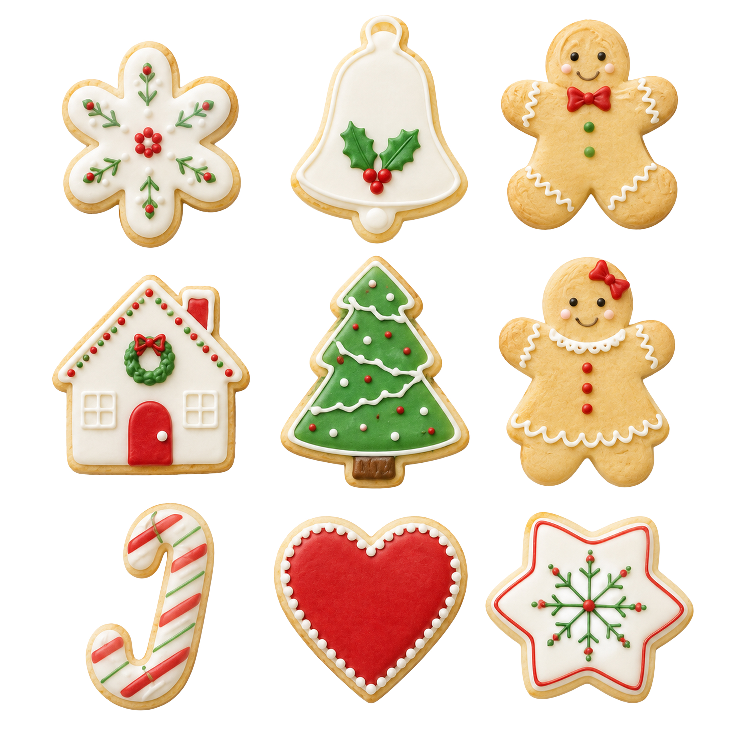 Set forme de decupat biscuiți și turtă dulce de Crăciun, 9 buc. Engros — Articole Sezoniere & Festive en gros