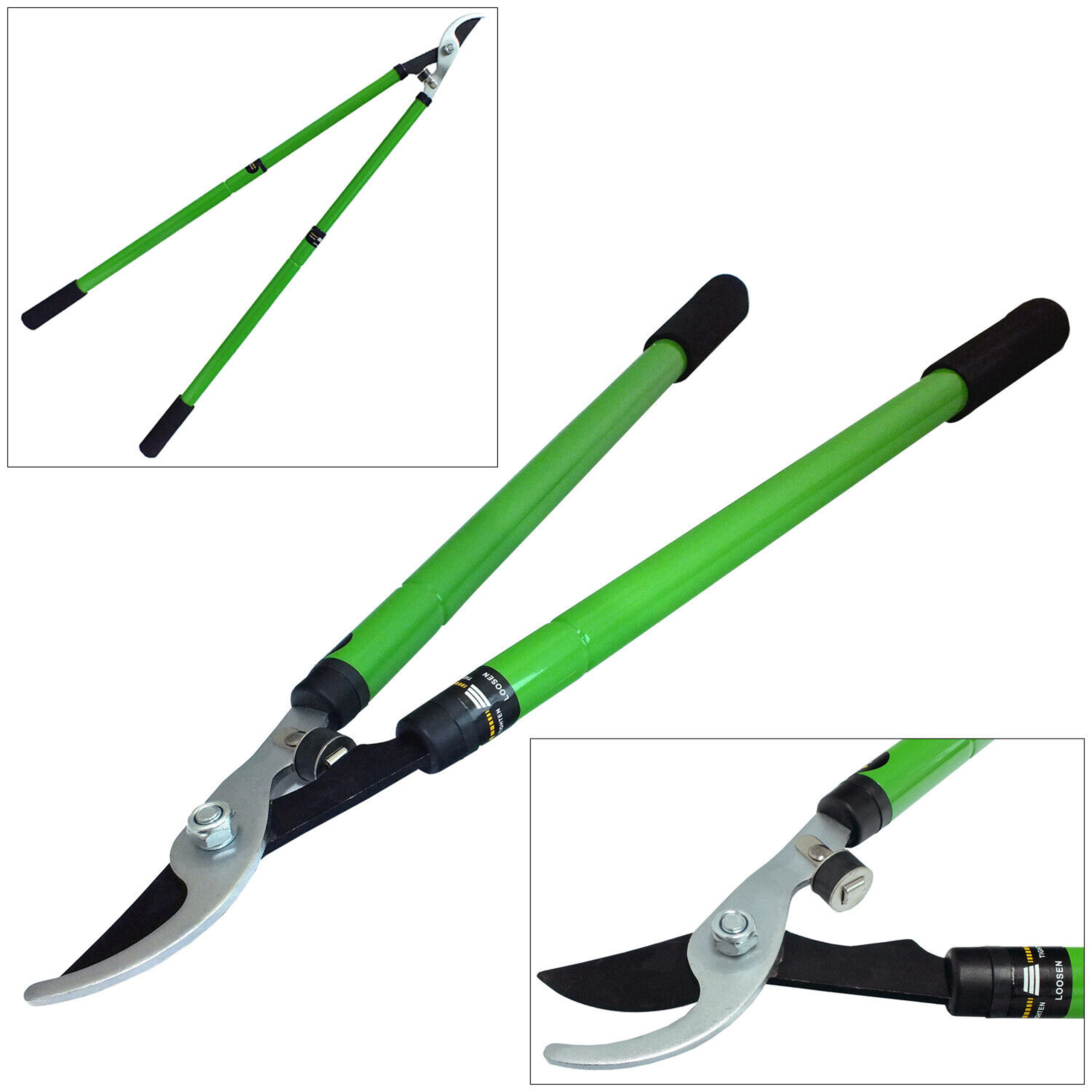 Foarfecă telescopică pentru crengi, cu două mânere, 68 cm Engros — Grădină & Terasă en gros