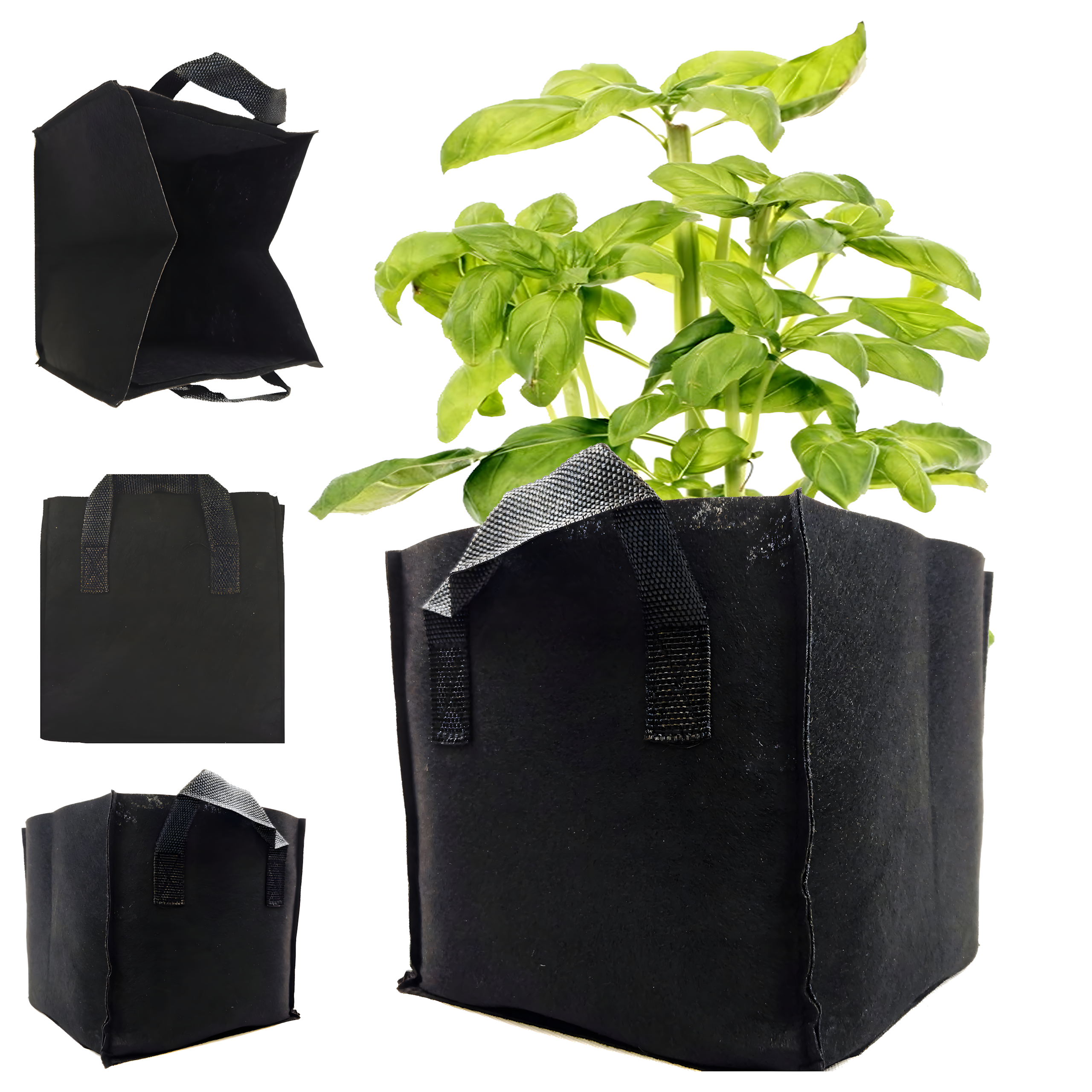 Ghiveci tip sac din pâslă pentru cultivarea legumelor și florilor 20L Engros — Grădină & Terasă en gros